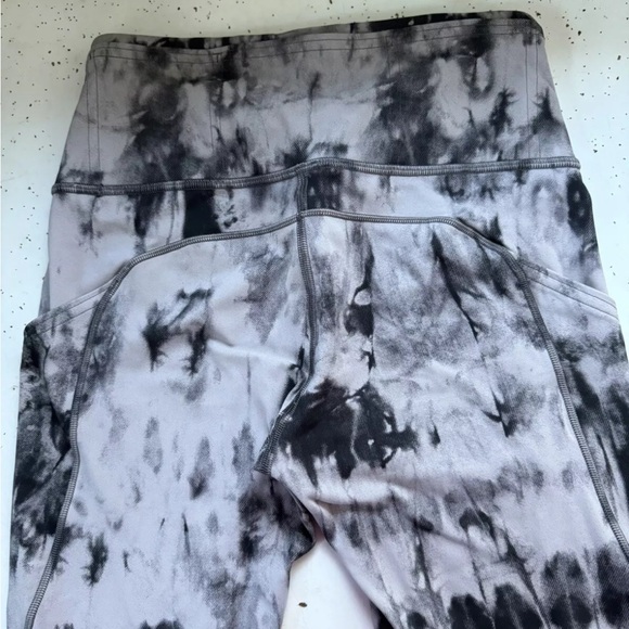 Lululemon Wunder Train High-Rise Crop  23" Tie Dye Graphite sz.4 - Picture 4 of 11